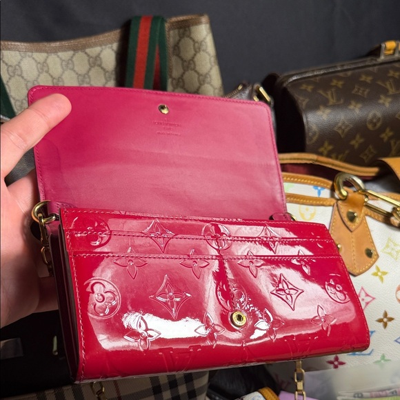 Louis Vuitton Vibrant Red Embossed Shoulder Bag